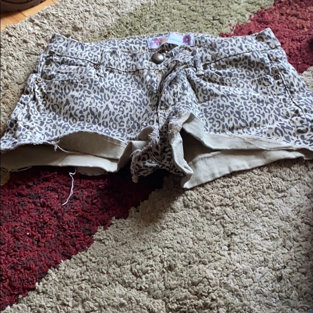 Leopard short shorts